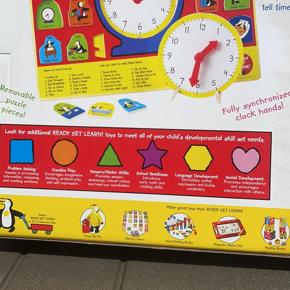 Paz’s Learning Time: What Time is it? Puzzle Ready Educational Toy - Learn - Picture 9 of 15